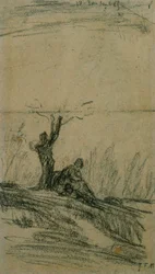 Figure Seated Under a Tree